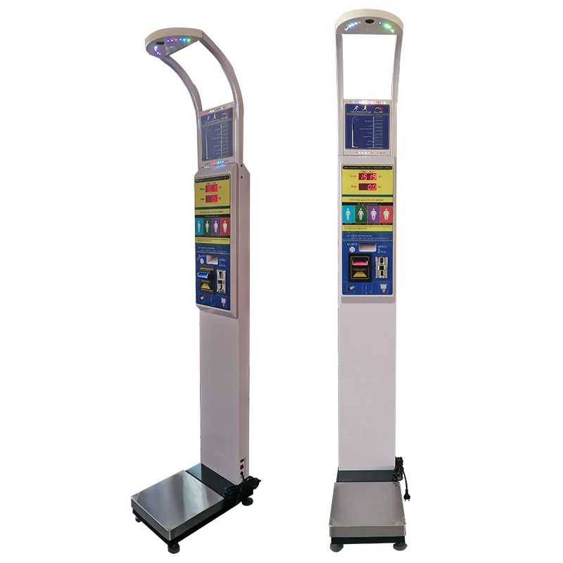 Машины работающие от монет, HGM-15 кровяного давления тепловой принтер ИМТ весы ИМТ ультразвуковые высоты веса