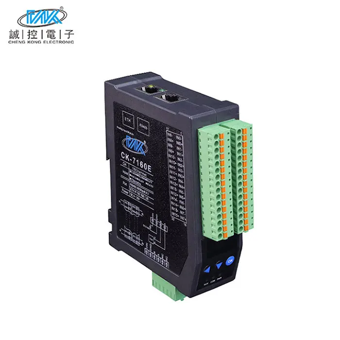 CK-7160E 16-канальный аналоговый входной модуль Ethernet/IP RS485 сбора напряжения для промышленной автоматизации