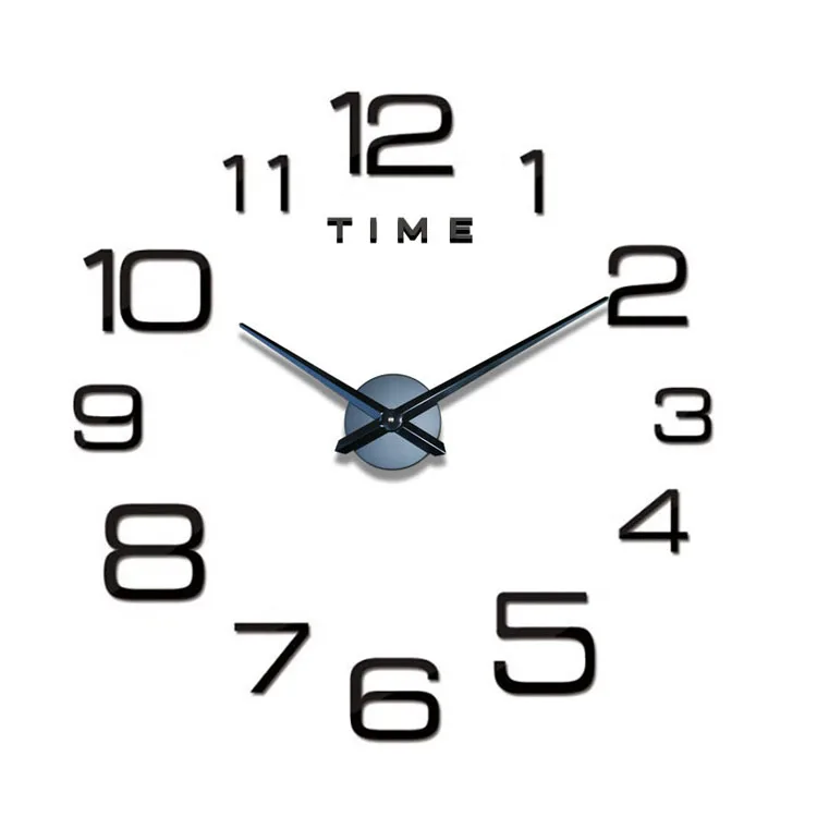 modern decoration living room bedroom dinning room mirror wall decorations for home DIY Wall Clock