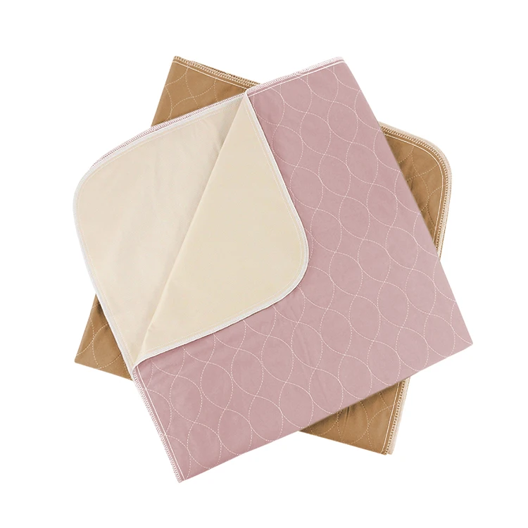Organic Cotton Reusable Pads Incontinence Reusable Absorbent Bed Pad for Incontinence Washable Absorbent Hospital Mattress