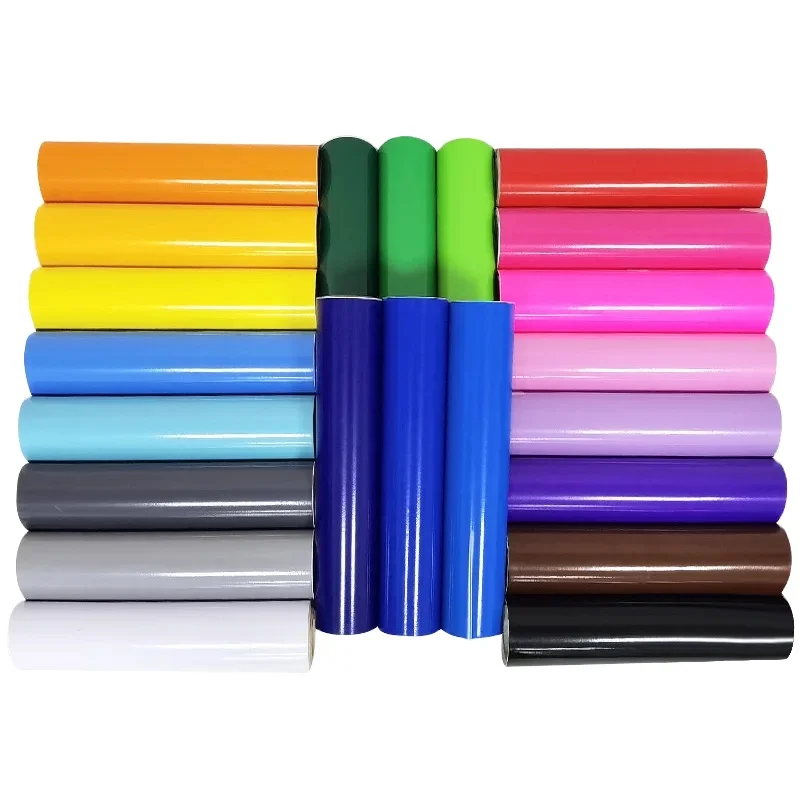Factory supply Color Cutting Vinyl Self Adhesive Vinyl Gold Silver Gloss Matte Color vinyl For cutting plotter machine