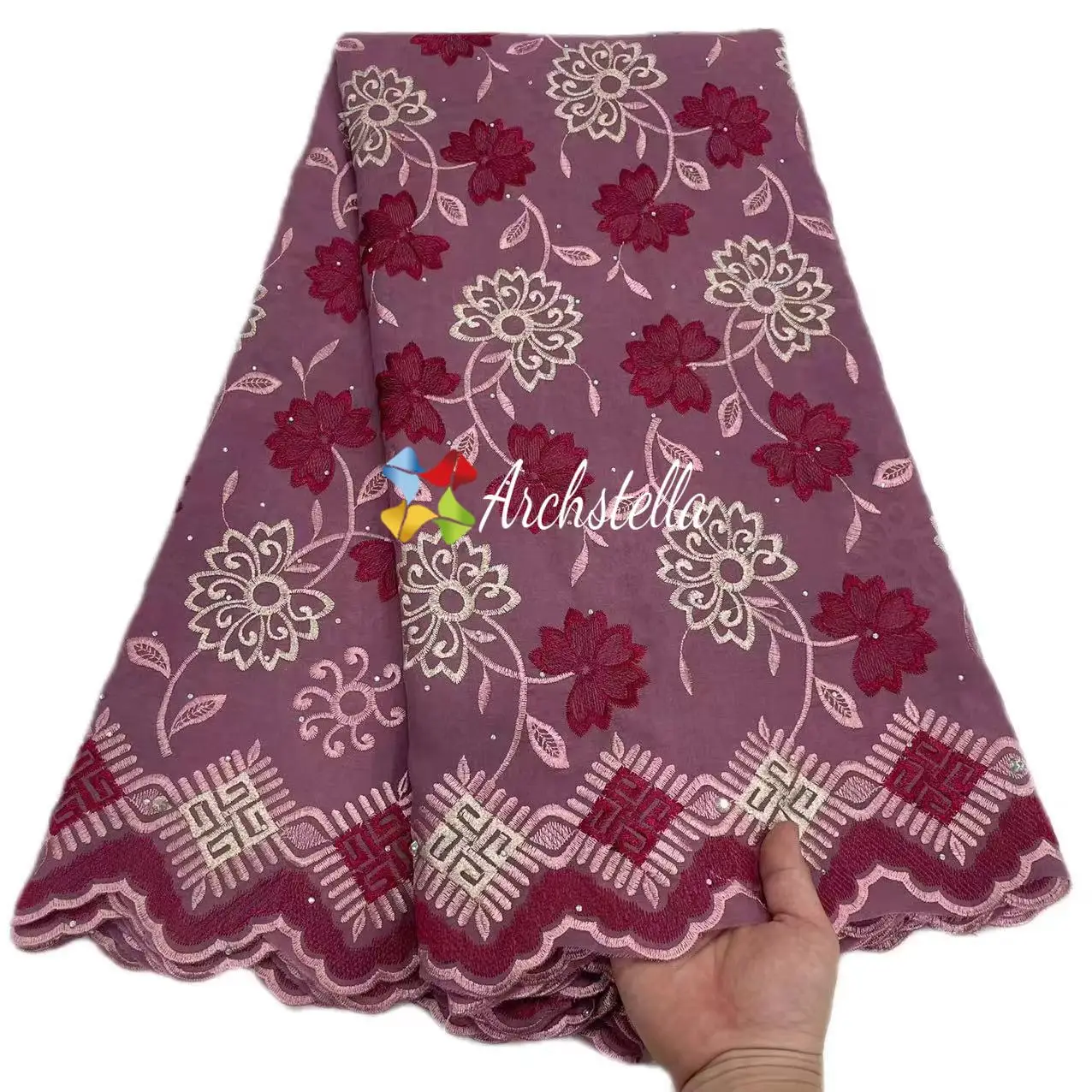 Africa lace Swiss voile lace 100% cotton In stock Pure cotton fabric African fabric