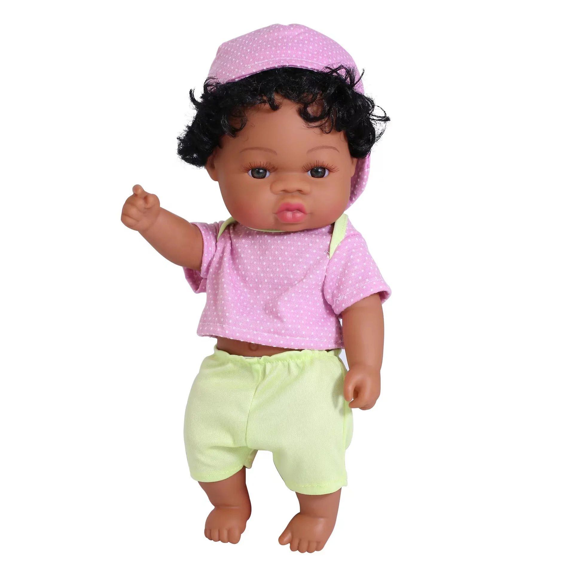 14 Inch black dolls african wholesale black Skin baby dolls Lifelike Simulation Baby Play Dolls Fun Kids Toy