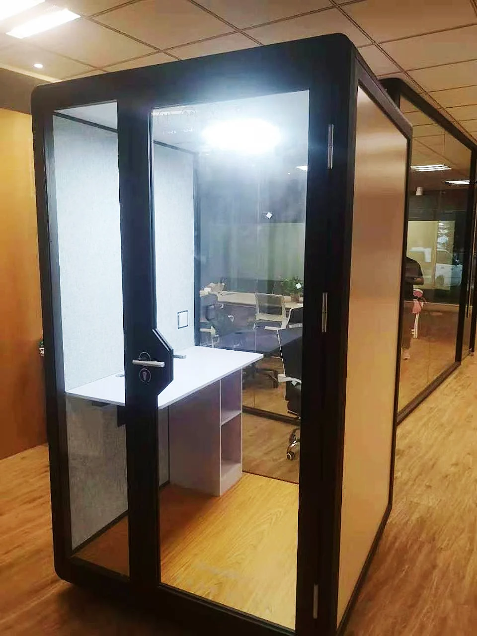 Canadian 45db sound proof home office pod mini soundproof booth personal space overall mold container house built-in ventilation