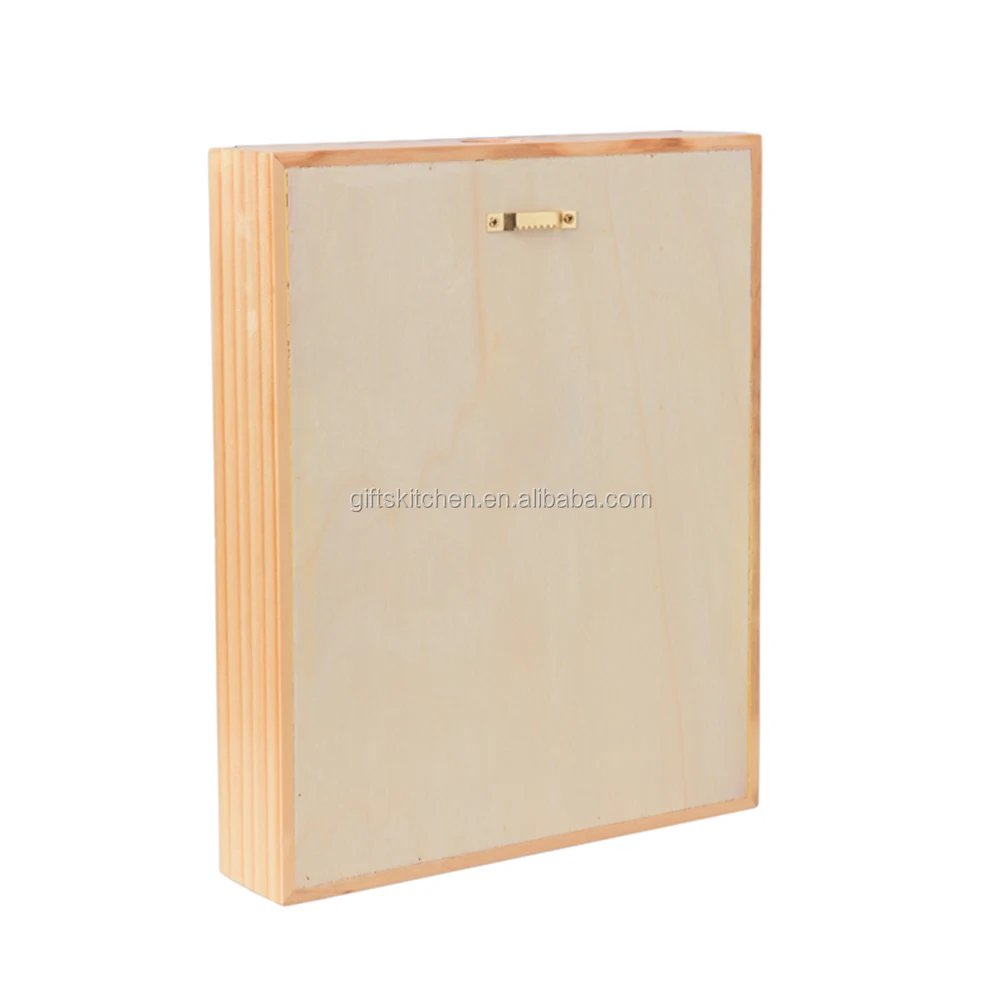 Wholesale high quality wall hanging wooden shadow box frame