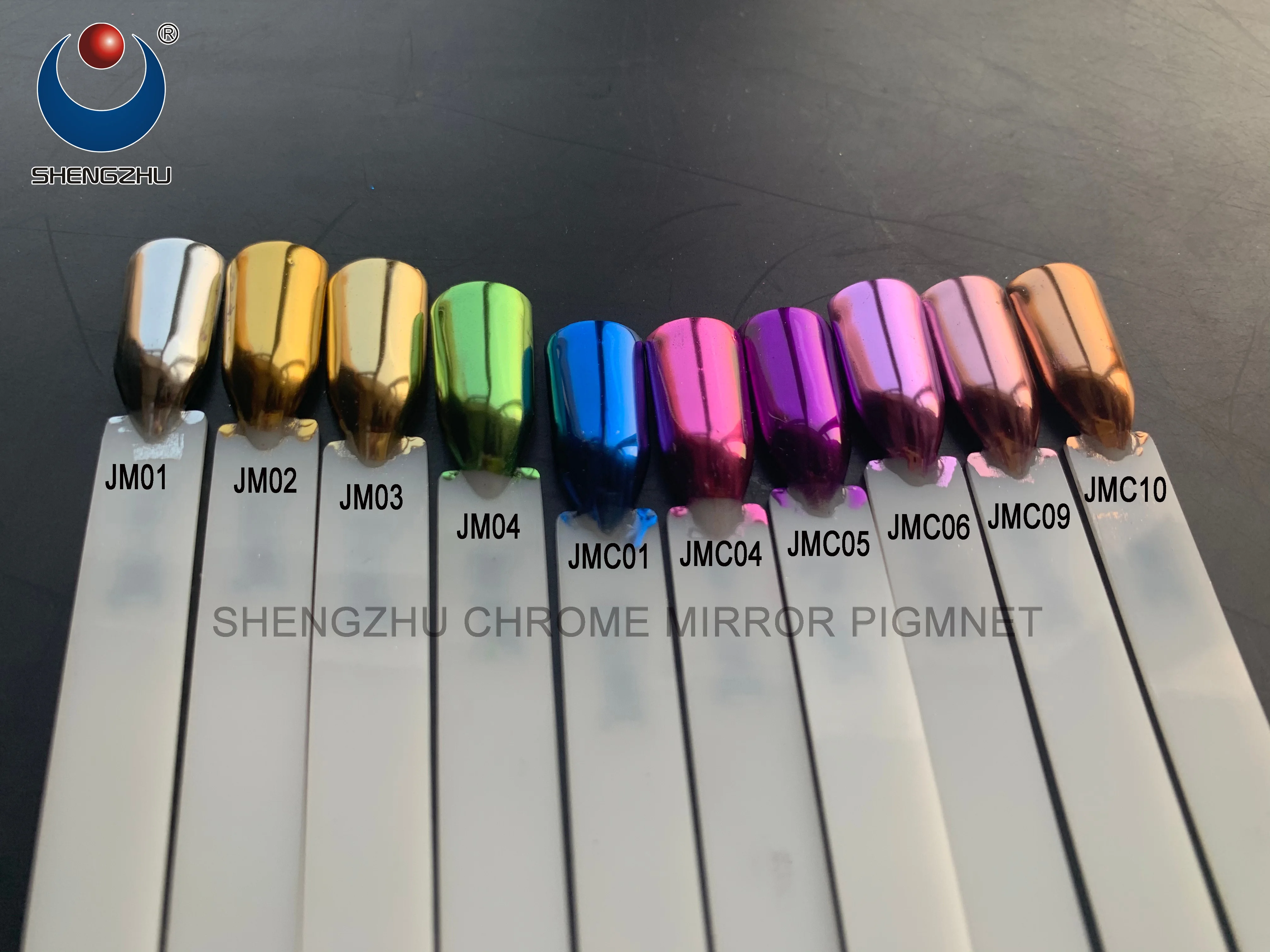 Shengzhu hot sale chrome  mirror effect pigment powder for nails painting
