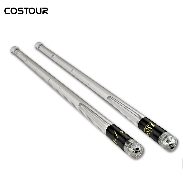 Wholesale OEM Acrylic 5a LED Drum Stick With Switch Light Up Bluk Jazz Drum Stick