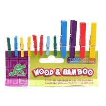 rainbow color birch wood mini pegs colored pegs DIY toys wooden clothe pins