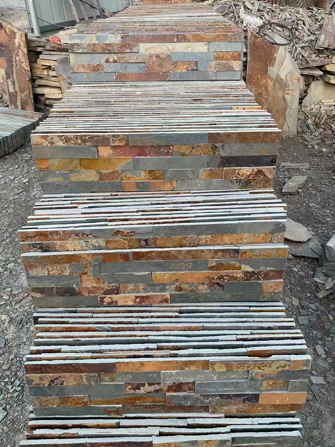 China Factory Supply Natural Rusty Slate Stone