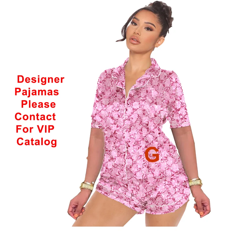 2021 night wear bathrobe designer headbands silk pyjamas sets women pajamas