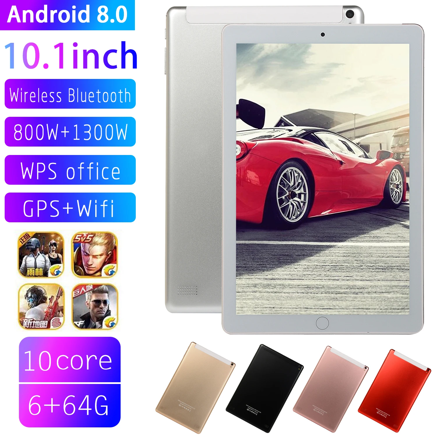 
10.1 Inch Tablet PC Pad GPS Dual band WiFi Sim Card Quad Core OEM Android 3G Tablet 