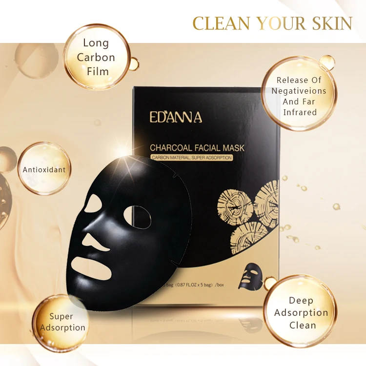 
Wholesale Private Label Organic Deep Cleaning Charcoal Facial Mask 