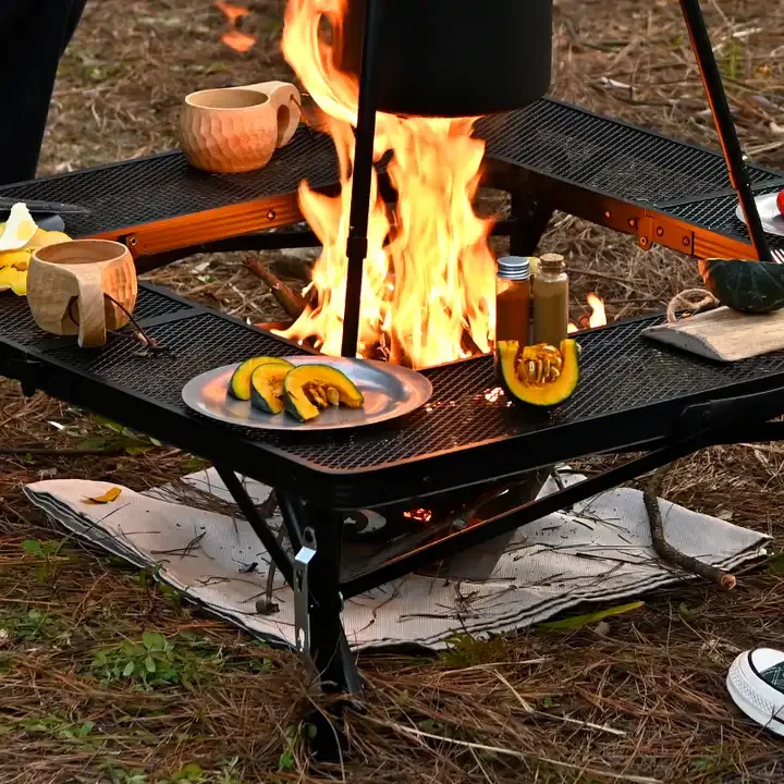 Customized Round Hot Sale Outdoor Lawn & Deck Protector Fireproof Grill Fiberglass Camping BBQ floor mat