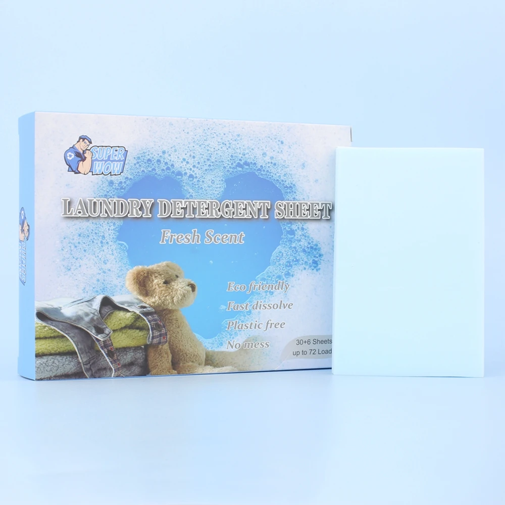 Eco Laundry Detergent Sheets Zero Plastic Washer Sheets Detergent Laundry Strips