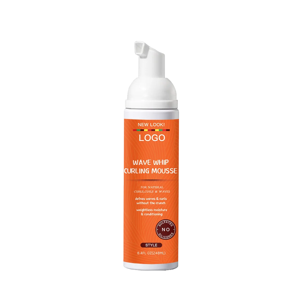 OEM Hair Mousse Styling Foam Anti- Frizz Strong Fast Styling Long Lasting Organic Curly Hair Curling Mousse