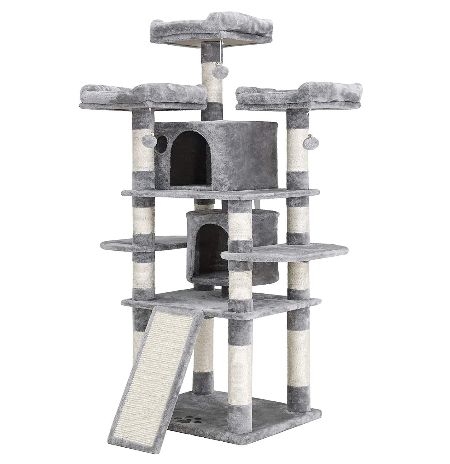Castle Modern Large Big Climbing Scratch Pet Cat Scratcher Wood Condo Furniture Tower Cat Tree