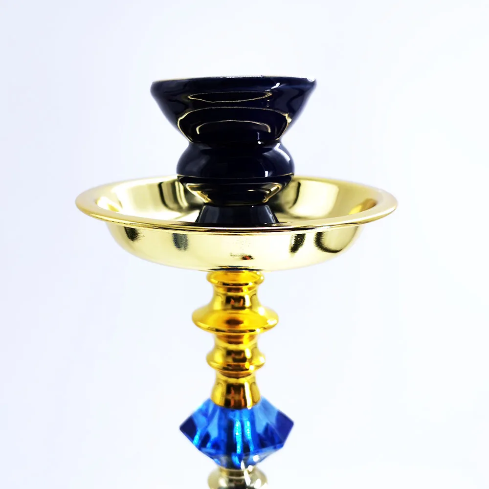 High Quality Classic Smoke Crystal portable cheap sell Large Big shisha hookah With 4 Hose wholesale