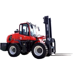 China 4 Wheel Drive Diesel Forklift Price  3 Ton All Terrain Forklift For Cheap Forklifts