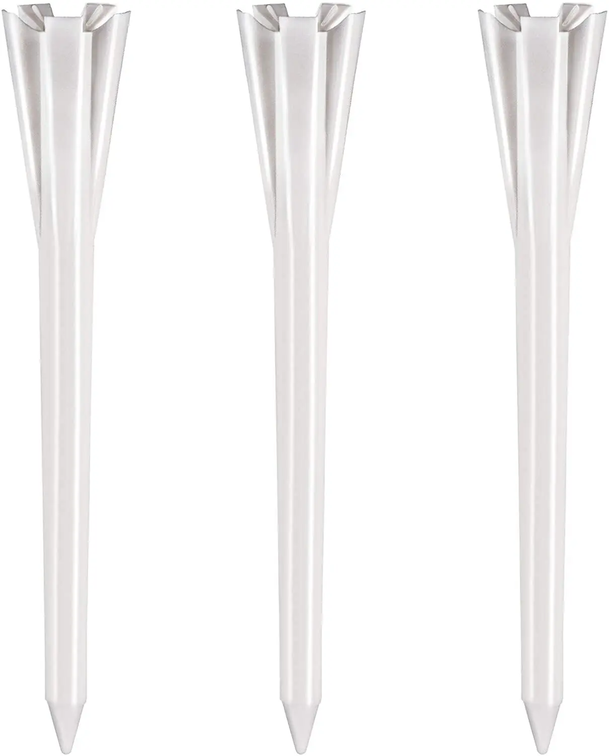 3-1/4 Inch  5 Prongs Plastic Tees Side Durable Tees Reduce Friction Golf Tees for Golf Ac