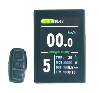 24V/36V/48V new brand fatbike color LCD display with waterproof connector
