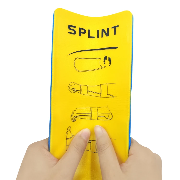 Factory Supply CE Approved Medical Aluminum Foam Polymer Splint Flexible Fracture Wrist Roll Folded Splint