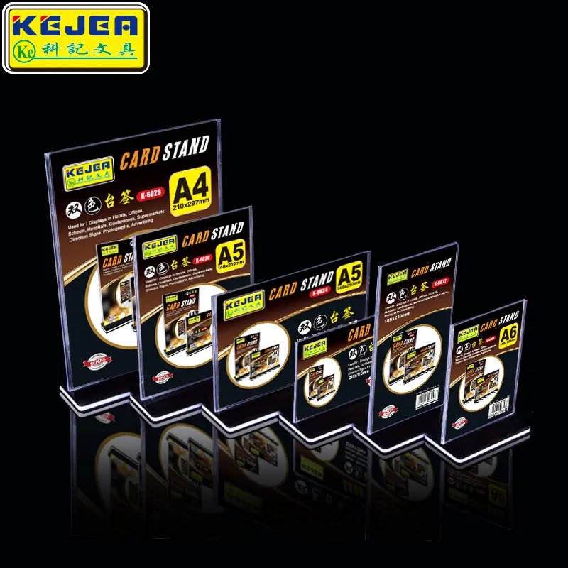 Hot Selling Display Stand A4 A5 Double sign sign holder for Menu Frame Restaurants Wedding