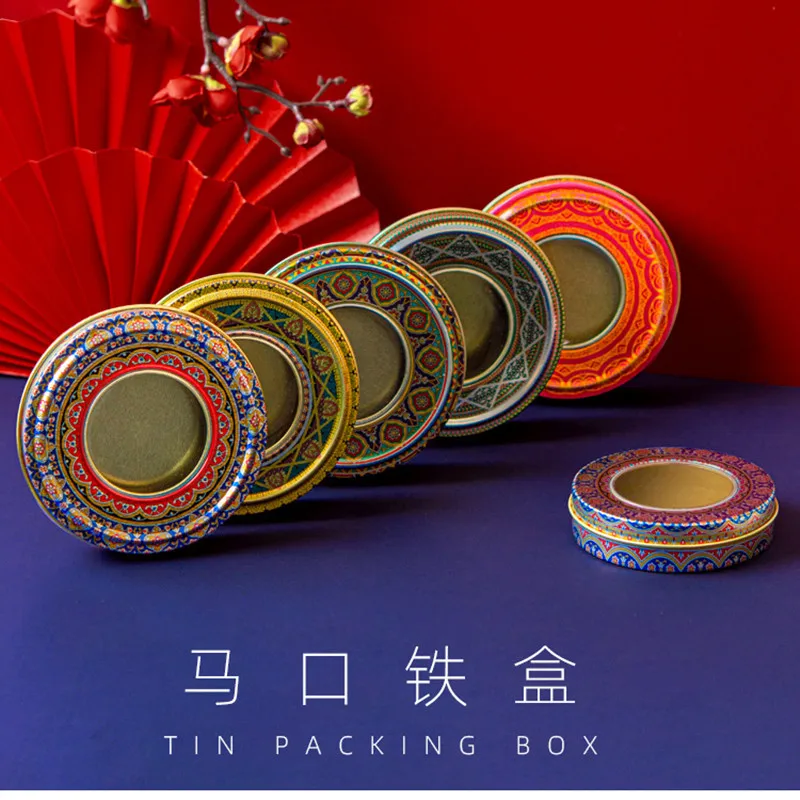 1g 3g 5g 10g Tinplate saffron jar with paper box metal saffron container tin can