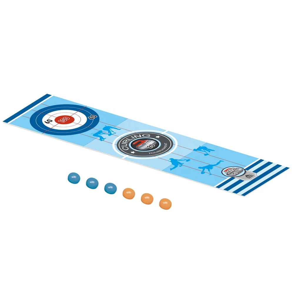 Настольная спортивная игрушка портативная забавная мини-игра для керлинга набор детей и взрослых Шаффлборд настольная игра керлинг семейных игр