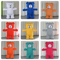 Running Fun Funny 2.3m Plush Inflatable Doraemon Teddy Bear Mascot Costume with battery Animal Cosplay  For Adult