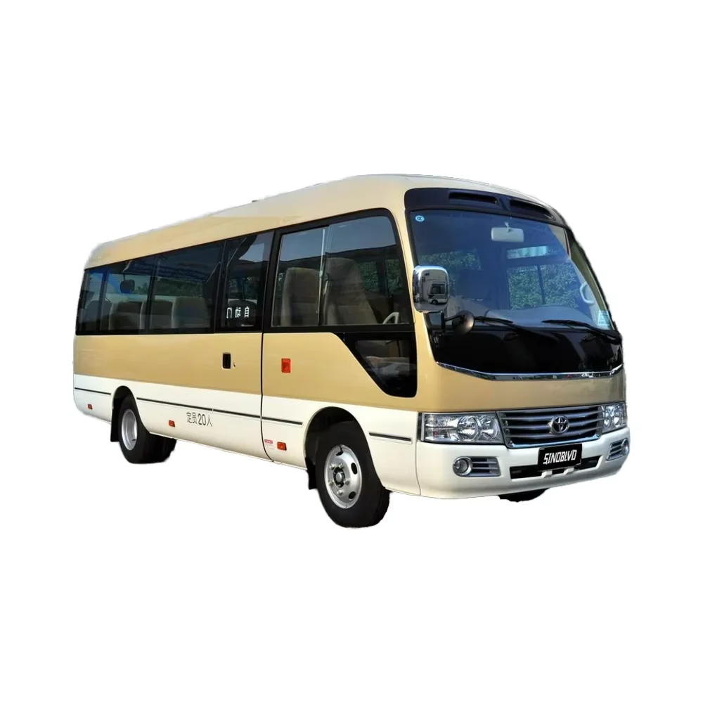 Hot sale Toyota Coaster 2019 4.0L premium car GRB53L-ZEMSK 23 seater 9GR Version petrol vehicle factory price