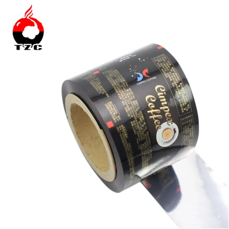 
plastic Aluminium foil sachet roll film wrapping paper poly film roll with full printed 