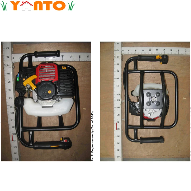 AG43 Gasoline Engine 43cc 4 Stroke Petrol Gas Earth Auger Post Hole Digger Power Ground Drill Digger Machine with CE