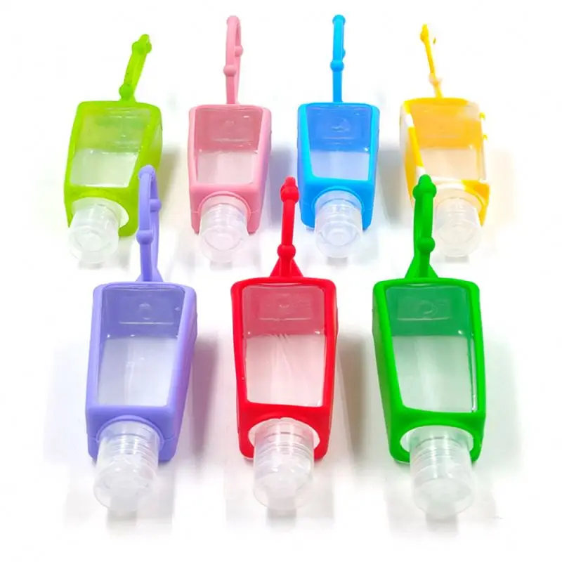 mini bottle case silicon holder 60ml 50ml oem odm hand sanitizing gel holder silicone hand sanitizer holder