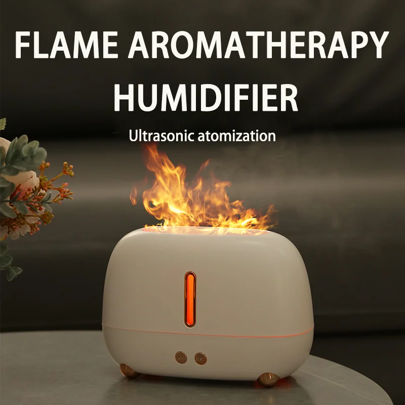 Flame humidifier 250ML Mini Portable Humidifier Aroma Diffuser H2o Usb Ultrasonic Air Humidifier