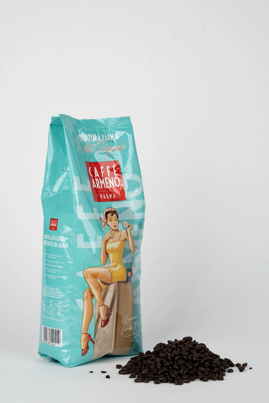Bulk Wholesale Armeno Caffe Srl Brand Grinded Coffee Top Quality Italian Arabica Coffee Beans 1Kg in One Bag