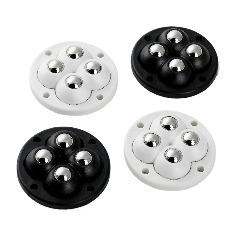 Roller casters Mini self-adhesive casters roller paste wheel trash can wheel universal wheel stainless steel rotation