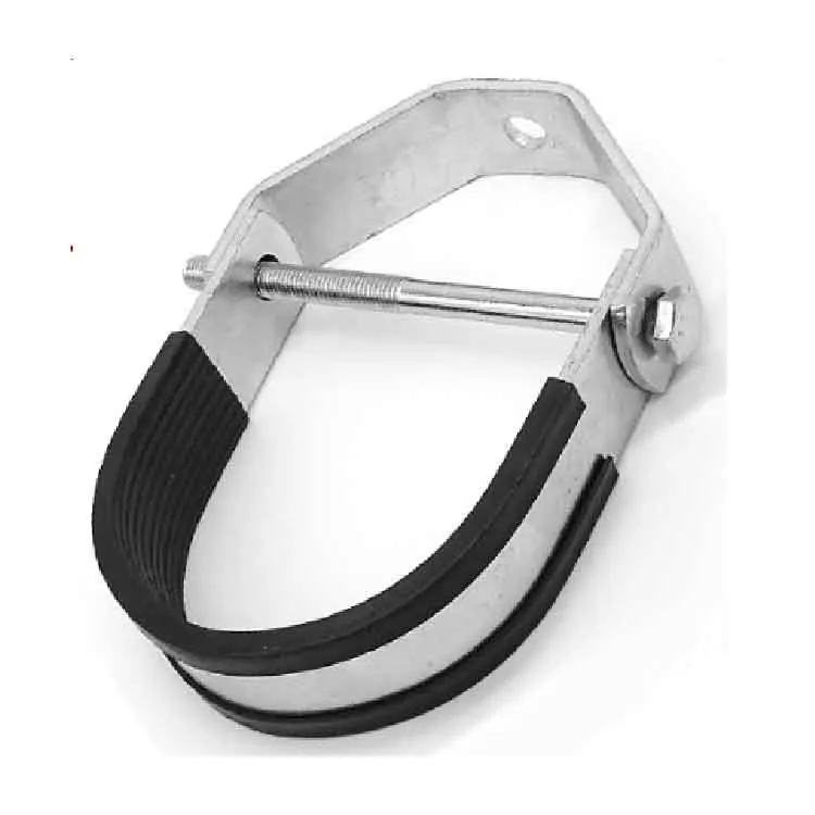 Galvanizing Clamp Clevis Hanger With Rubber Multi Model Water Pipe Conduit Clamp
