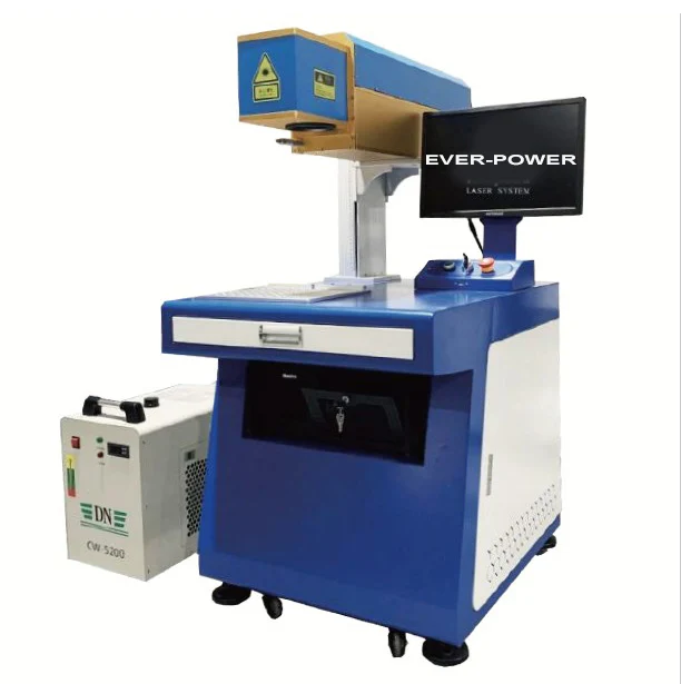 60 Вт водяное охлаждение динамический CO2 лазерный гравировальный станок со стеклянной трубкой