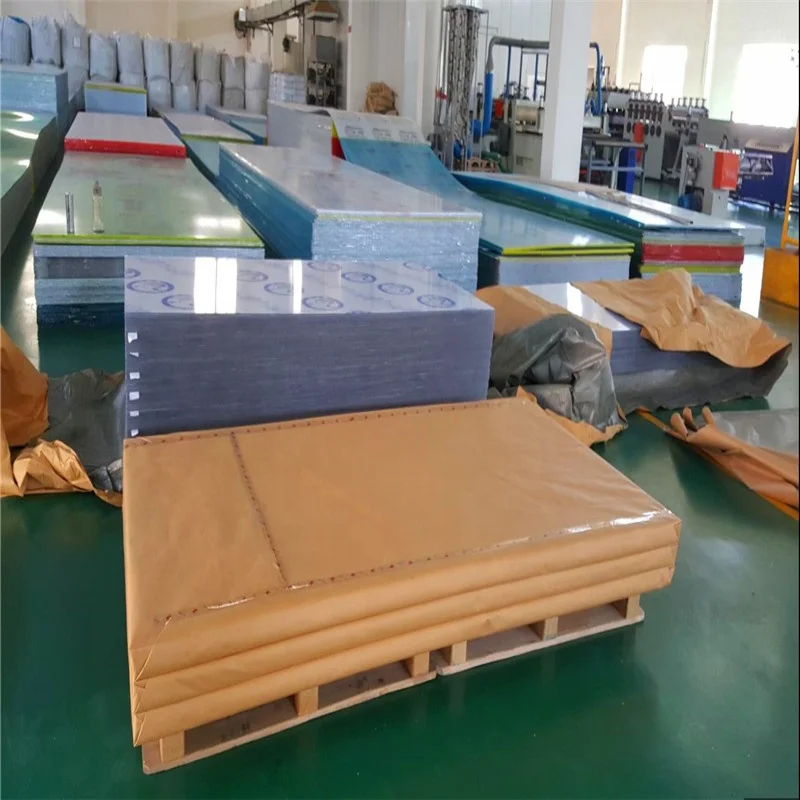 clear transparent colored anti-scratched polycarbonate solid  sheet