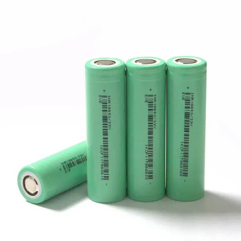 MSDS certificated 3200mAh 18650 Battery 33V Lithium High Current Batteries 3.7V EVE 33V flat top for Electric bicycle battery