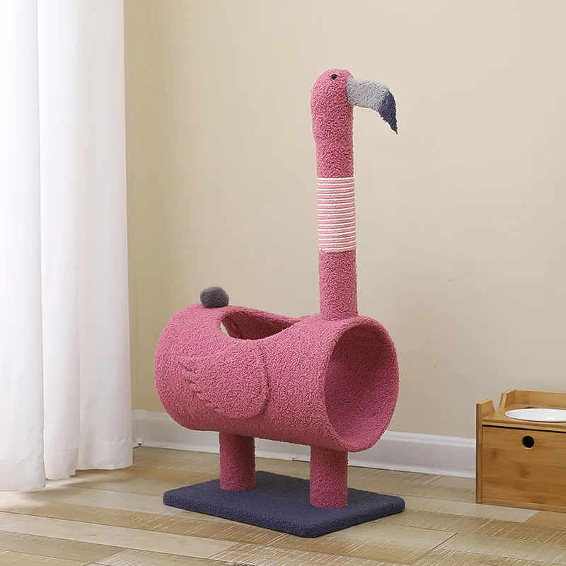 Best Selling Cat Scratching Post Tree Furniture Cat climbing frame sisal cat Scratcher  jumping platform integrated with nest