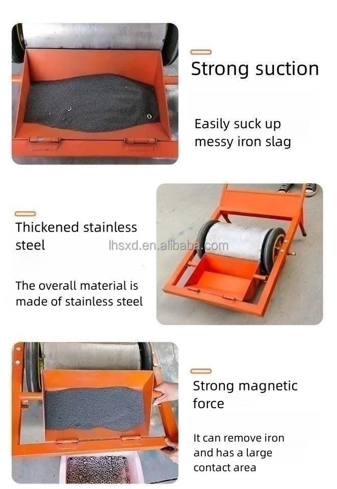 Magnet steel shot  recycling  car/Iron suction truck/strong magnetic iron remover
