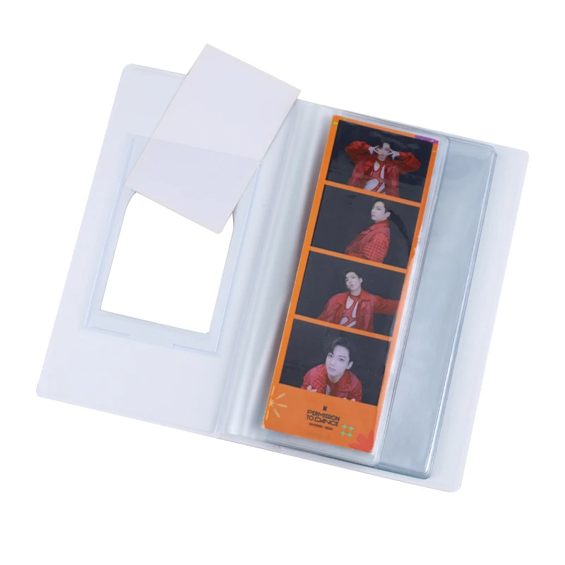 Фотоальбом 4 разреза 32 Слота 2*6 дюймов полый альбом коллекция книга мини kpop закладки для