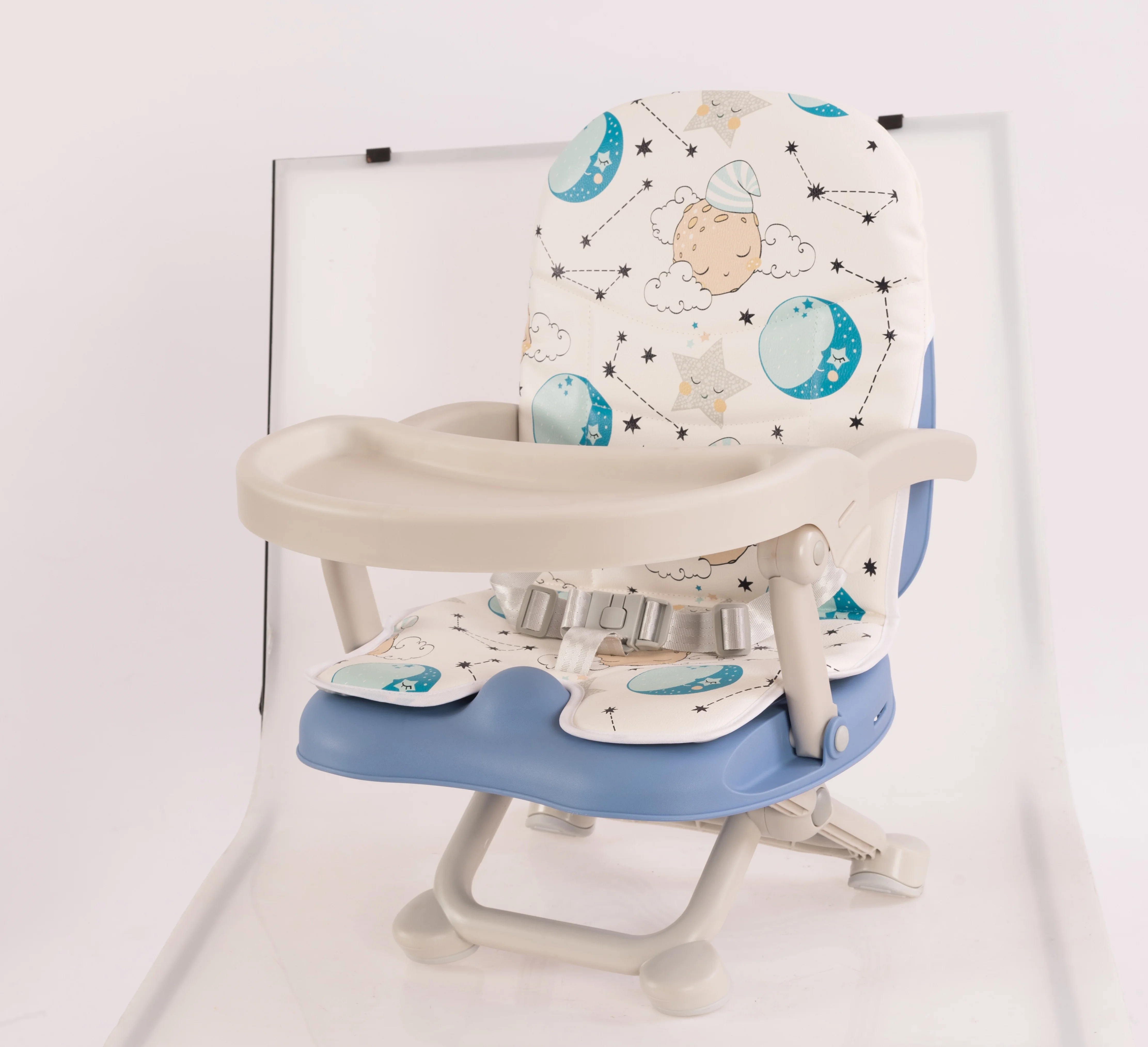 Portable 5 Point Safety Harness Baby Folding Baby High Seater Chair Dining Seater Chair Portable Booster Seat