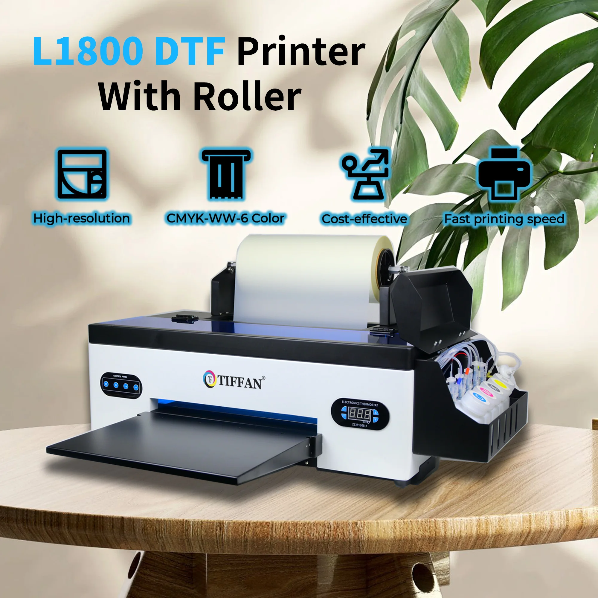 TIFFAN Factory Price dual xp600 cheap DTF Inkjet Printer A4 A3 Size 30cm dtf printer t-shirt dtf printer machine for t-shirt