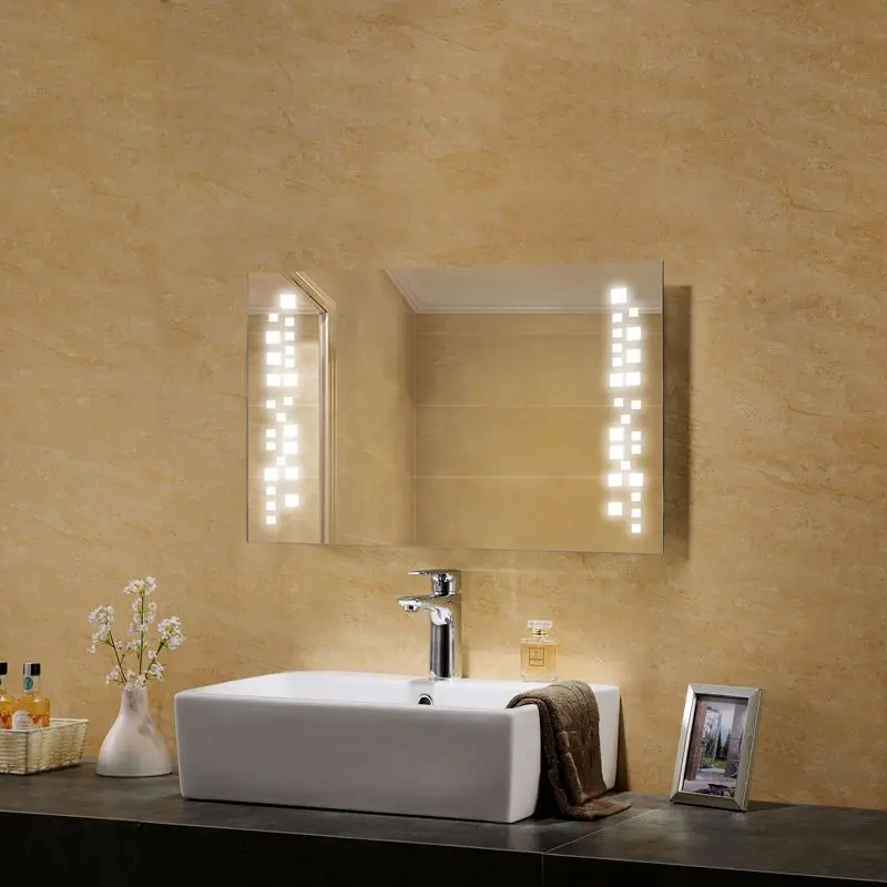 Frameless Led Luxury Mirror For Home Lighted Hotel Bathroom