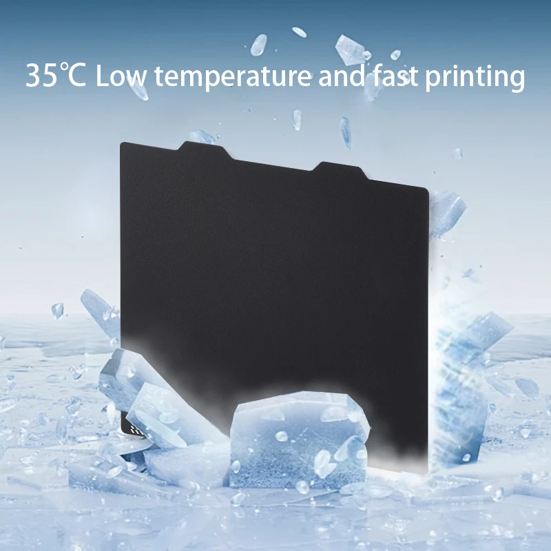 Antinsky For Bambu lab Cold Plate PEI 257*257mm/184*184mm Bed Texture Double Sided Spring Steel Low temperature For 3D Printer