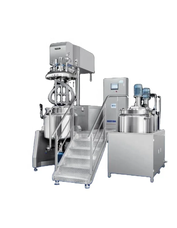 500L Mayonnaise Ketchup Chocolate Sauce Vacuum Homogenizer Mixer Mixing Blending Food Gel Emulsifier Homogenizer Making Machine