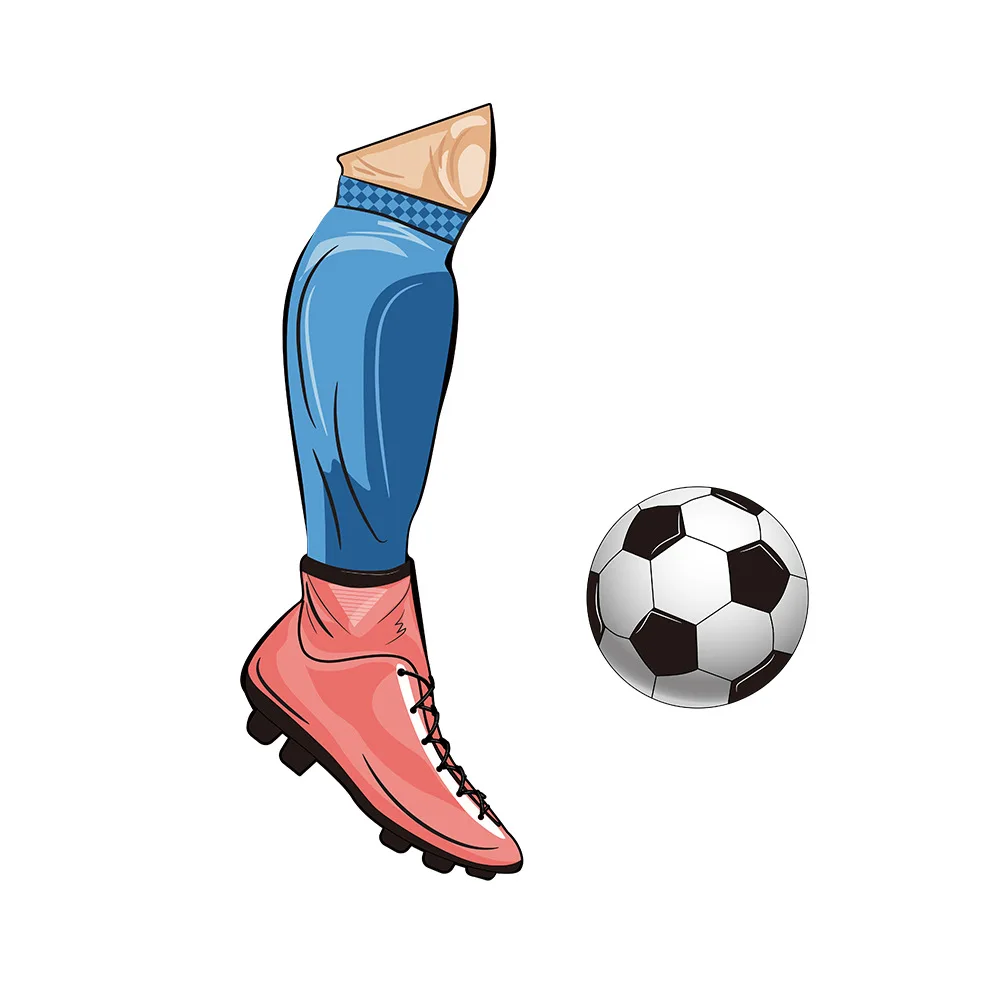 New Soccer Themed Windshield Wiper Sticker PVC Material Easy to Remove for Rear Windshield of Cars