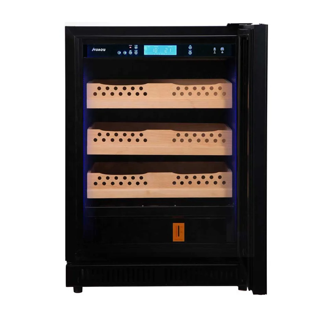 24 Inch Wide 500 Cigars Capacity  Small Store Cigar in Fridge Humidor with Right Swing Door